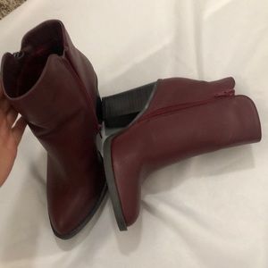 Cute Ankle Boots -Wine